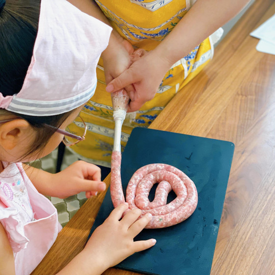 親子の共同作業も楽しい♡
