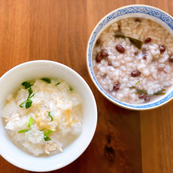 疲れた胃腸に優しいお粥♡