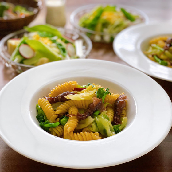 春に美味しいホタルイカと陳皮の醤油麹パスタ