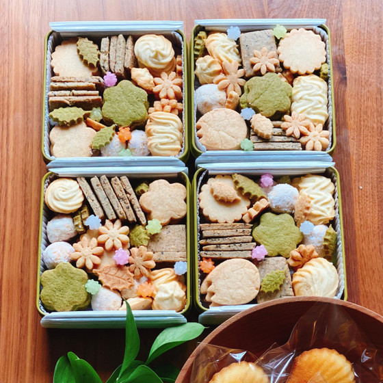 自分だけの素敵なクッキー缶に仕上がります♡