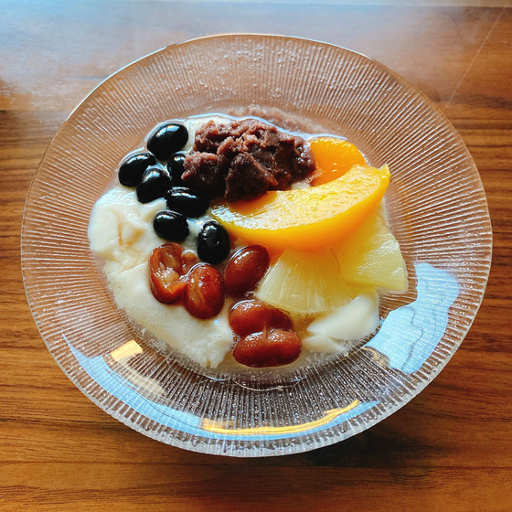 豆乳でヘルシーデザート〈ふるふる豆花〉
