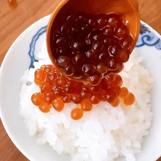 艶々の自家製いくらの醬油漬け✨
