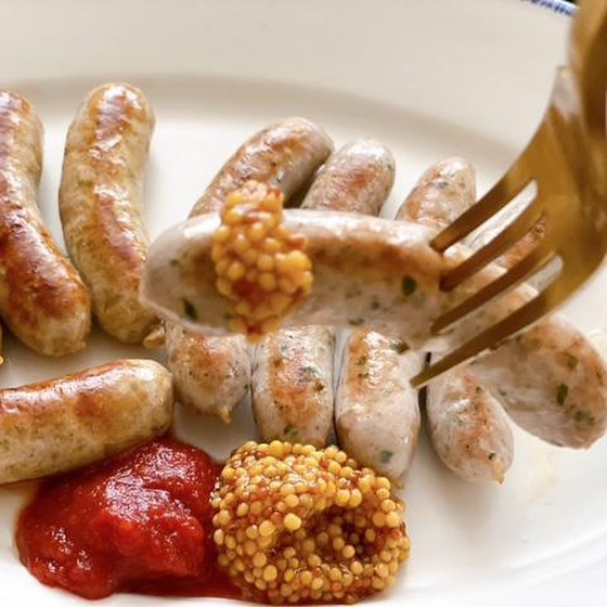 できたては焼きソーセージが最高！