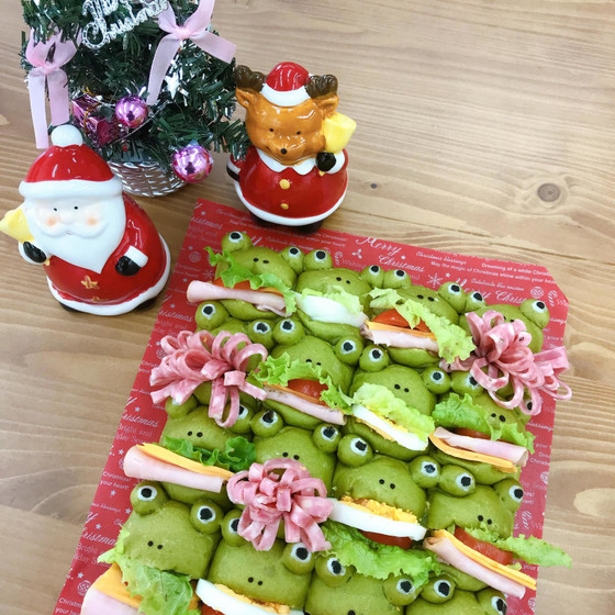 カエルのパーティーちぎりパン