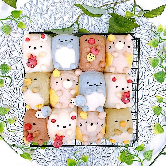 すみっコぐらし風ちぎりパン（軽食付き）パン作り経験者限定