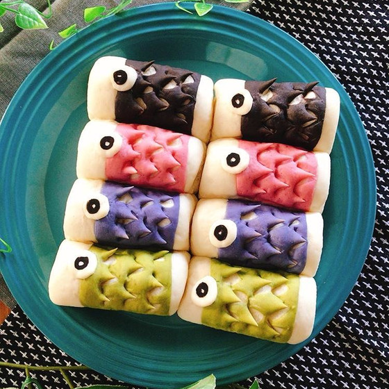 米粉入り鯉のぼりチョコちぎりパン🎏
