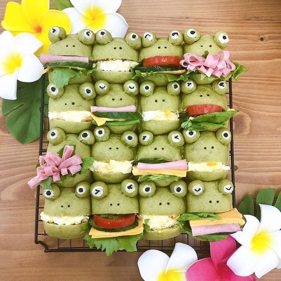 カエルのパーティーちぎりパン