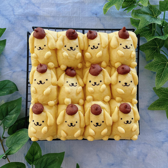 プリン犬だらけのちぎりパン★軽食付き