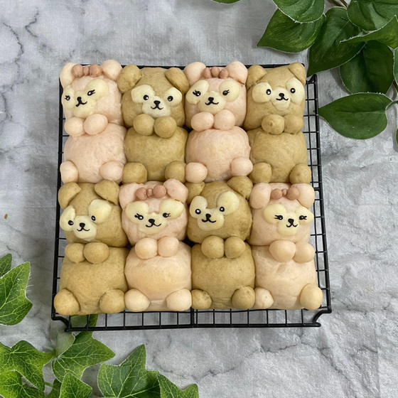 ダッフィ&シェリーメイ風ちぎりパン★軽食付き