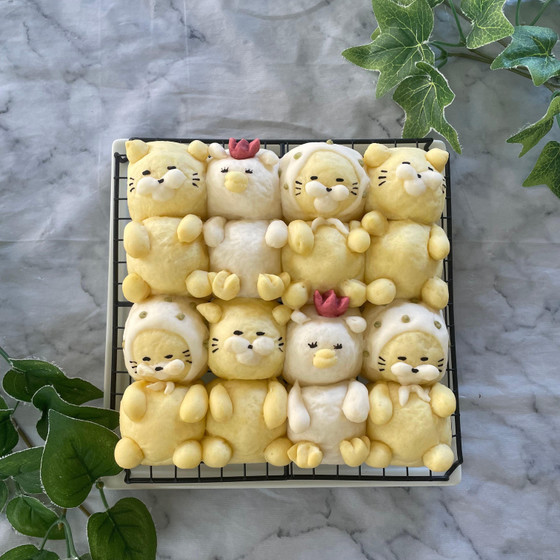 ノラネコぐんだん風ちぎりパン★オンラインレッスン同時募集