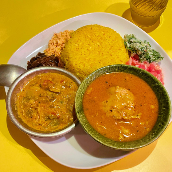 夏のスリランカカレープレート