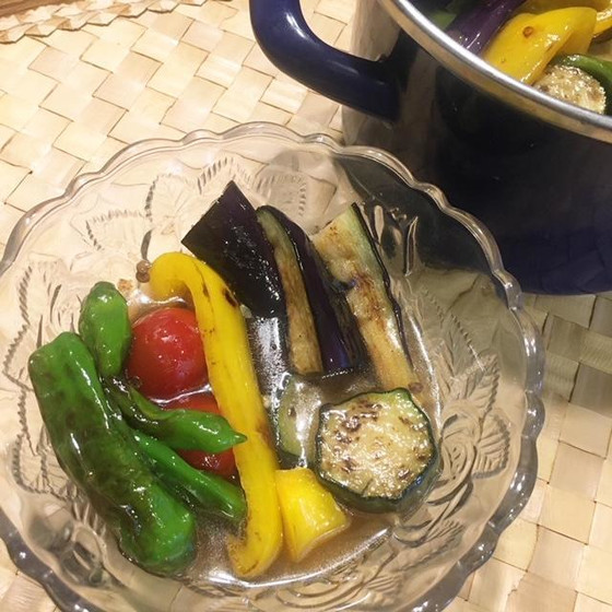 夏野菜の焼き浸し