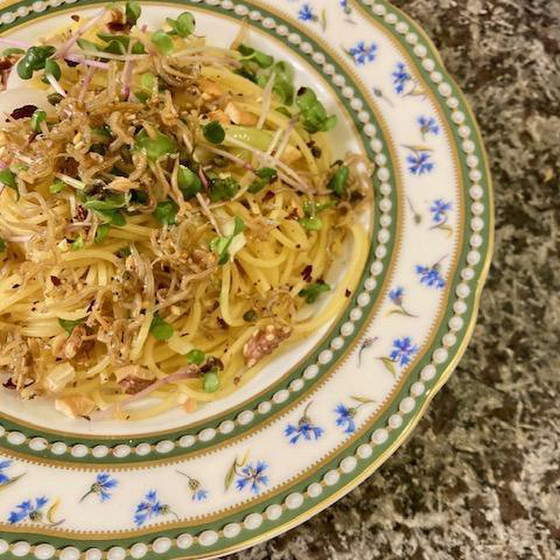じゃこナッツパスタ