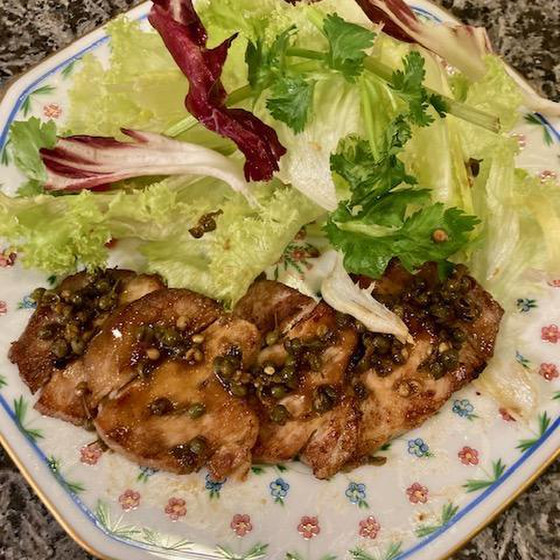 豚肉のソテー実山椒ソース