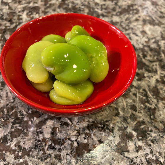 そら豆の翡翠煮