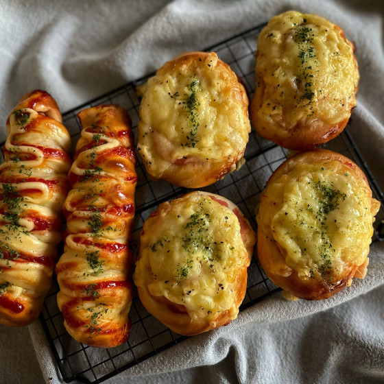 親子＆キッズレッスン　ハムチーズパン　ウィンナーパン