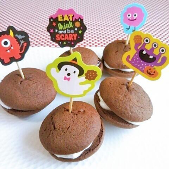 こどもお菓子教室「ハロウィンのウーピーチョコ」