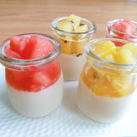 夏の小中高生のお菓子教室「ちょころん」&「豆乳プリン」