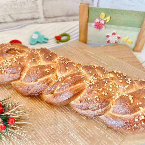 2023年1月　新年の手ごねパンレッスンはでっかいパンでスタートしよう♪【ツォップ】