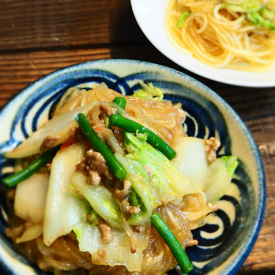 旬の白菜で　うまみを味わう2品