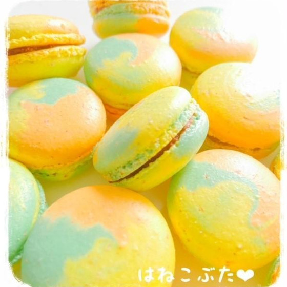マンゴーマーブルマカロン（リクエスト対応レッスン）