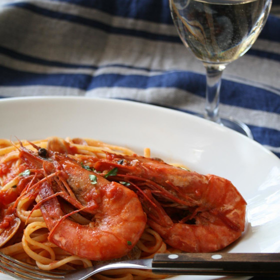 手軽に作れて家族も喜ぶ「旨みたっぷり海の幸のパスタ♪」