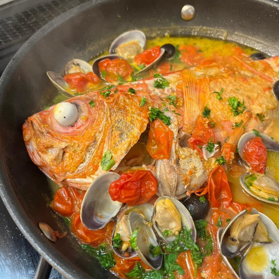 【お得な春の食卓キャンペーン 】季節の魚をおいしくいただく イタリアの食卓