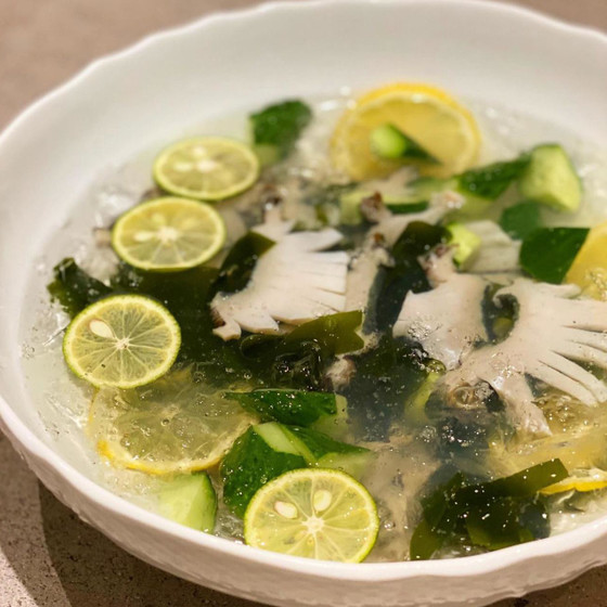 活鮑の水貝、自家製干物で作る冷や汁などの初夏に向けた和食レッスン