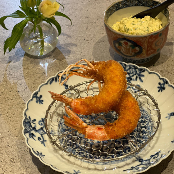 グルテンフリー蟹グラタンと海老フライスペシャル洋食レッスン