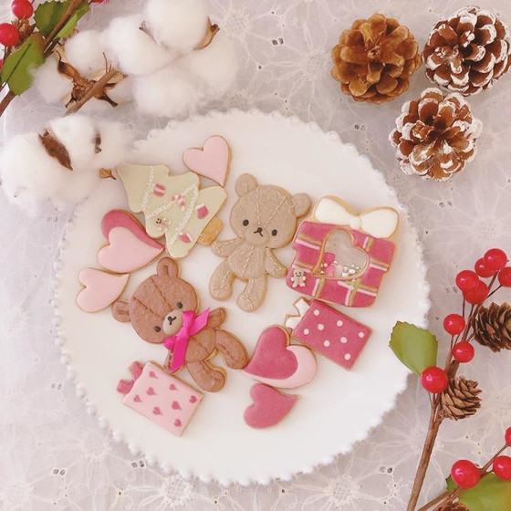くまさんのクリスマスアイシング