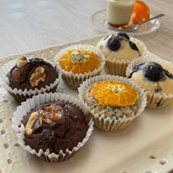 Ｐlant-based sweets　part２　　　　　　　　　　　　　　　　　　　　　　　　　　（グルテンフリー　ヴィーガン　スイーツ）　クランブルクッキー　3種のマフィン　ブラウニー　甘酒プリン