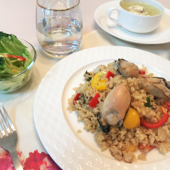 「西洋料理」オイスターライスの洋食セット 基本的調味料で美味しい料理  動画レッスン