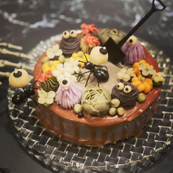 ハロウィンフラワーケーキレッスン
