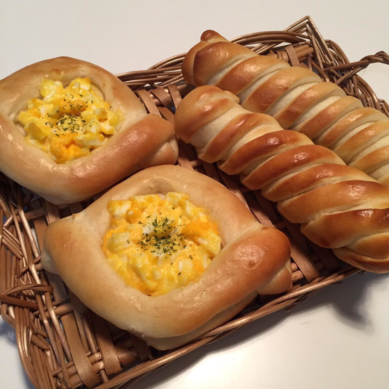 エッグパン＆ウインナーパン