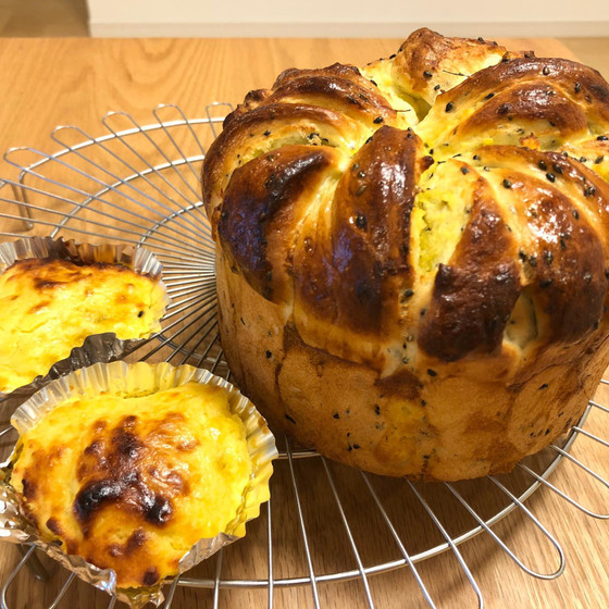 ごまおさつロールとスイートポテト