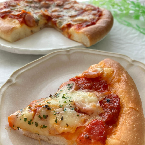 ソースから手作り❗️冷めても美味しいピザ