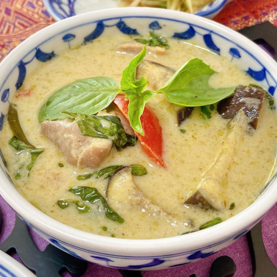 ペーストから作るグリーンカレーレッスン