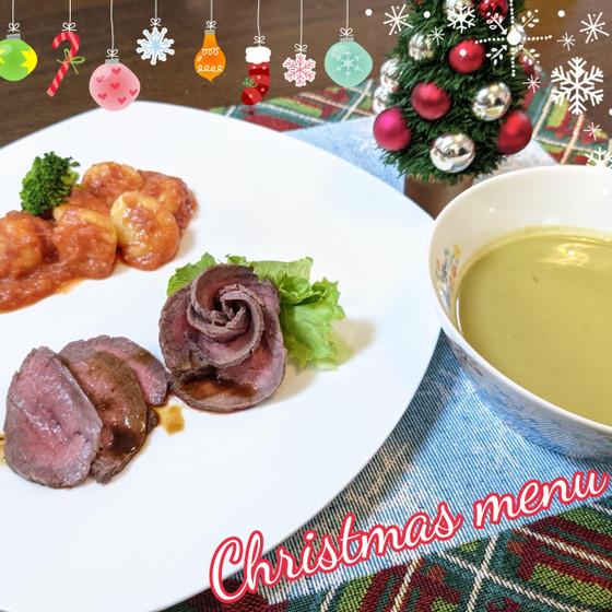 鉄分カルシウムがとれるクリスマスメニュー
