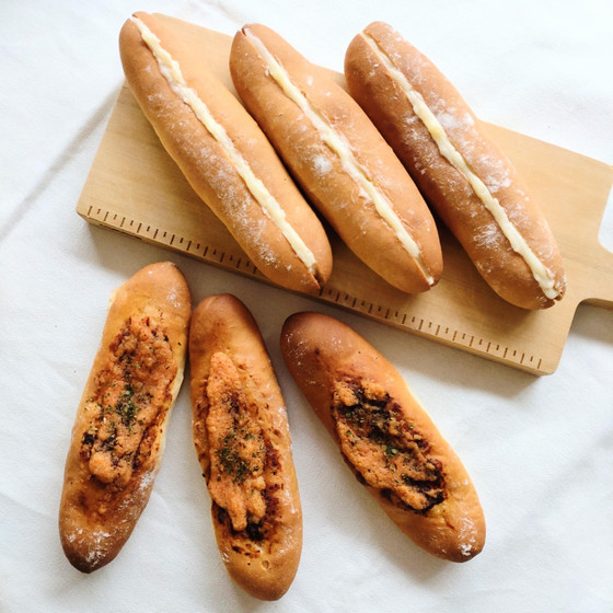 フランスパン2種！ミルクフランス＆明太フランス