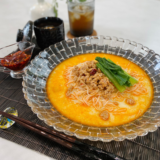 夏はじめました！自家製ラー油と豆乳の涼しいおもてなし