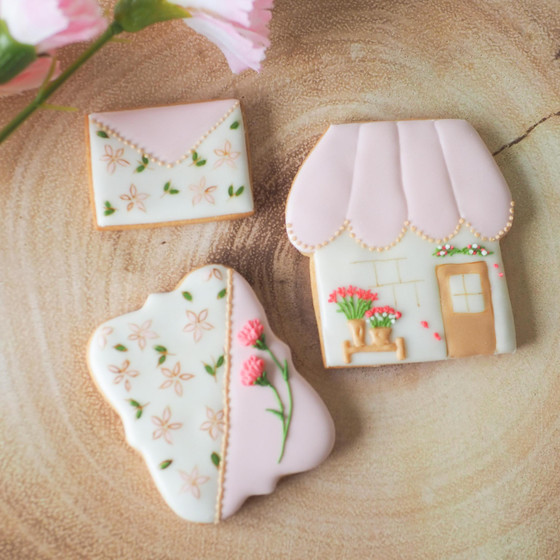 母の日のお花屋さんクッキー♡
