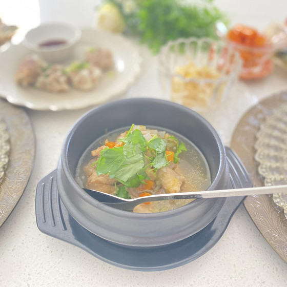 とり手羽元の参鶏湯風スープ
