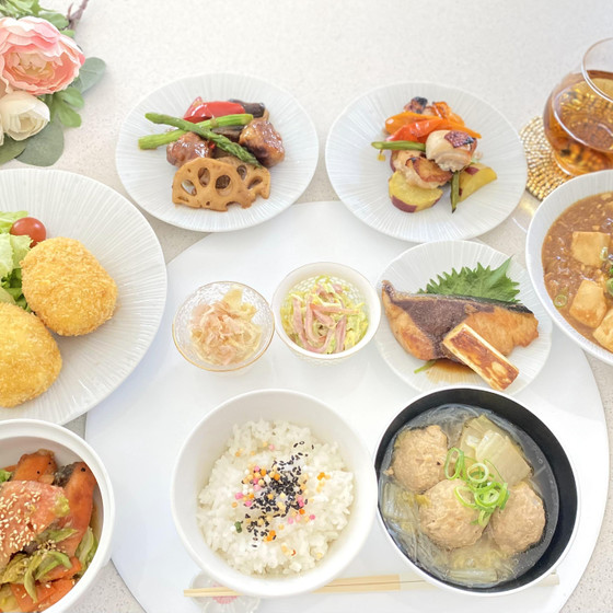 メインのお料理６品、すぐにお役に立てるおうちごはんレッスン♪