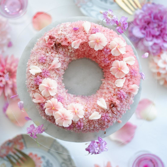 あんこのお花　桜のリースケーキレッスン
