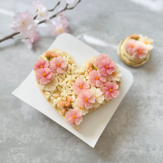 【当教室限定オリジナルデザイン★桜★】あんこのお花®︎ナンバーケーキ
