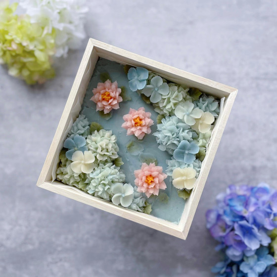 初夏のおはぎBOXレッスン《紫陽花と睡蓮》初〜中級