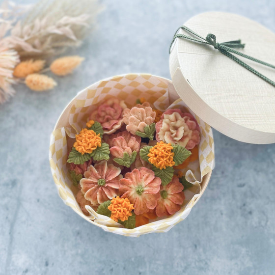 あんこのお花クッキーレッスン　⭐︎絞るお花は変更になる可能性があります
