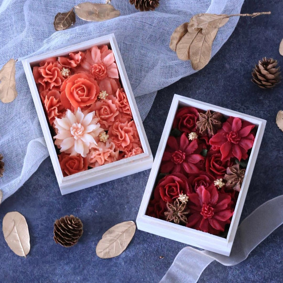【お花絞りレッスン】期間限定⭐︎クリスマスおはぎBOX（小さめサイズのBOXを２つ作ります）