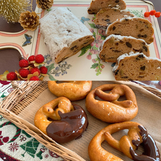 米粉パンクリスマスレッスン～シュトーレンとプレッツェル、ジンジャークッキー～