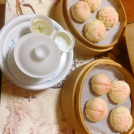 可愛いもも饅頭、蓮花饅頭、あみ饅頭,ハリネズミ饅頭，薔薇饅頭